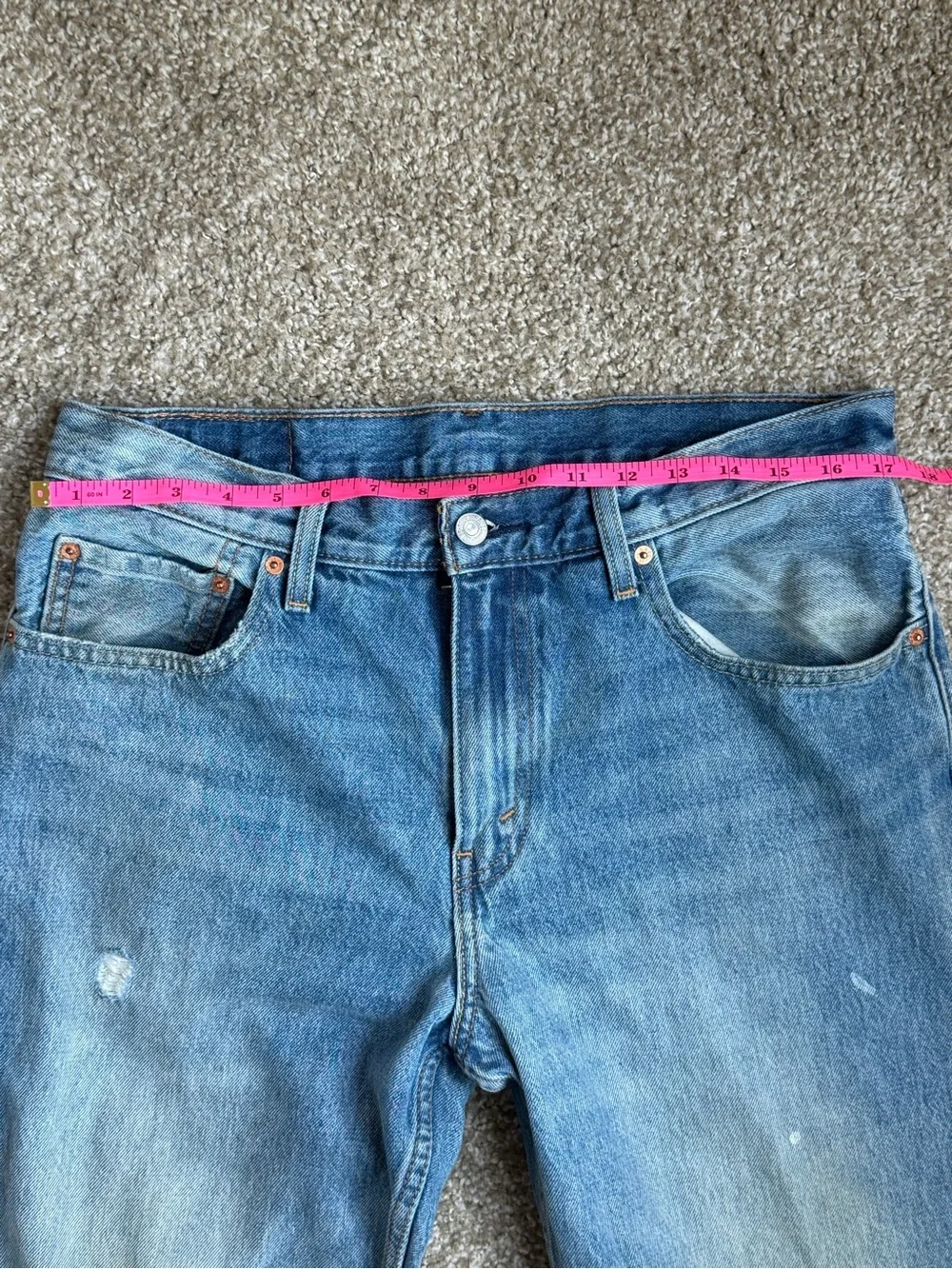 Levi's Men's Faded Blue Straight Jeans